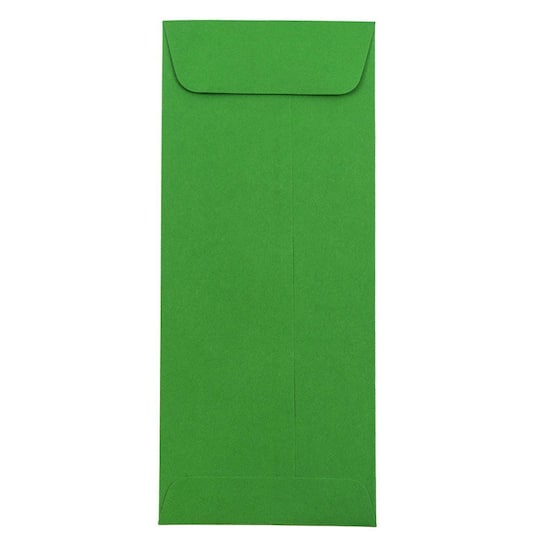 JAM Paper #10 Brite Hue Christmas Green Policy Business Premium Envelopes, 25ct.